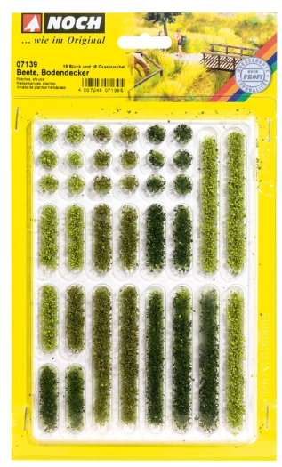 Plates-bandes plantes divers (x18) & Touffes d'herbes divers (x18)