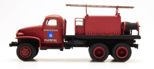 Camion pompiers GMC Cabine tôlée PAIMPOL