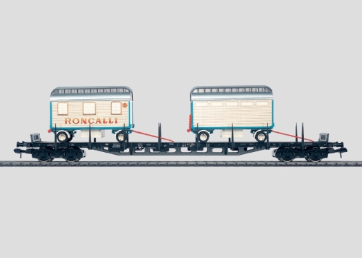 Coffret de wagon et véhicules «Cirque-transport III» 