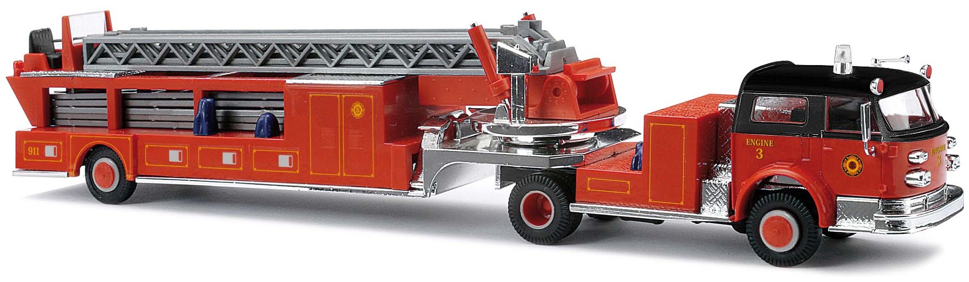 Camion de pompier grande échelle US "Lafrance" BUSCH BUS-46019