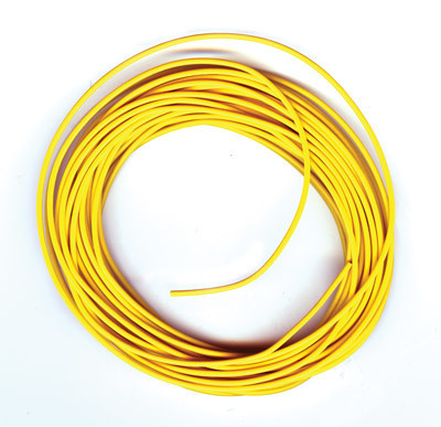 Fil électrique jaune 3 Amp 16 brins (7.5m)