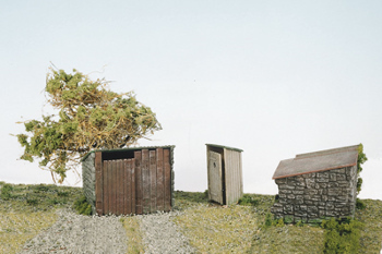 Grotty huts & Privy - Cabanes et toilettes de campagne HO