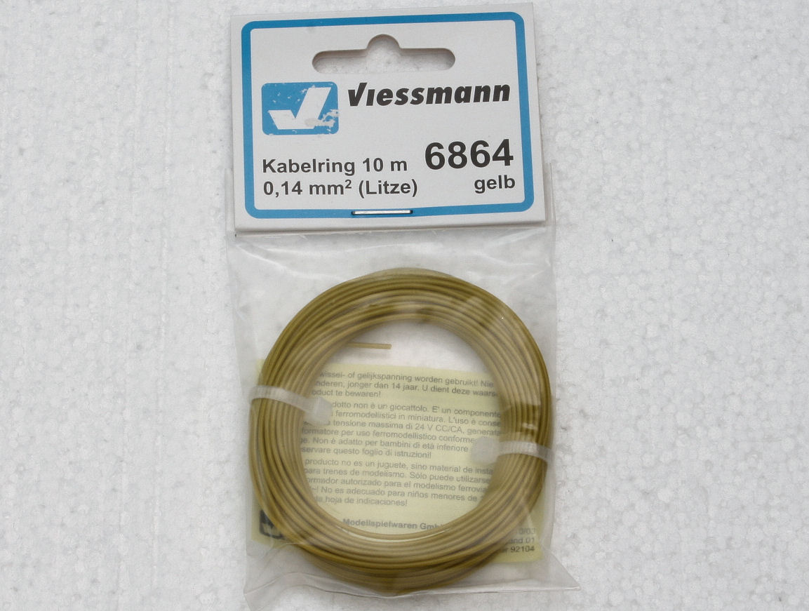 Rouleau fil jaune section 0.14mm² 10 mètres