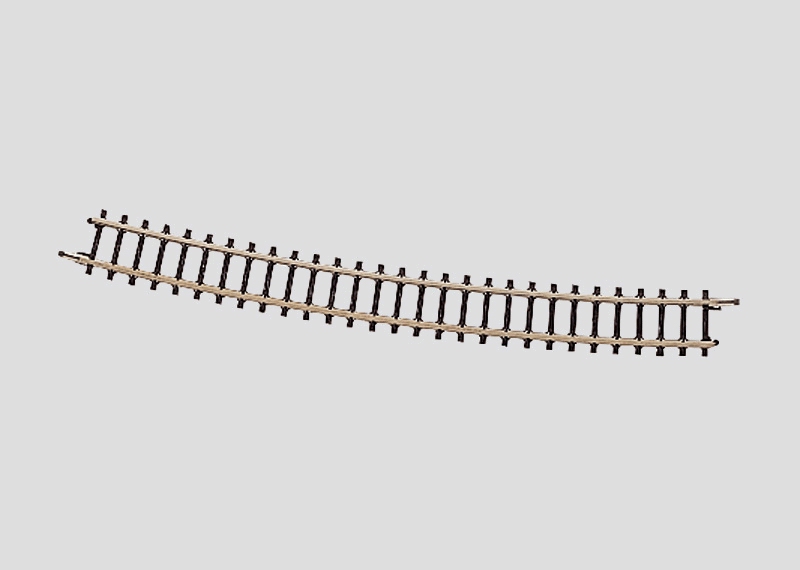 Rail courbe Contre-courbe d'aiguillage. 13°. Rayon 490 mm. (échelle Z)