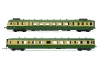 HJ2386S SNCF, autorail à 2 voitures RGP2 classe X2700, livrée vert/jaune, ép. IV, avec décodeur sonore