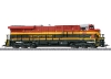 Locomotive diesel-électrique lourde pour trains marchandises, type General Electric ES44AC, de la Kansas City Southern (KCS)