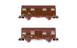 Set de 2 wagons couvert à essieux SNCF FRET EXPRESS