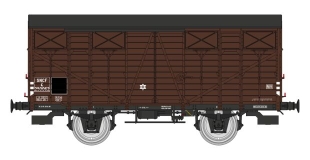 Wagon couvert OCEM 19 brun SNCF ép. IIIb