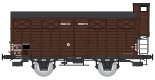 Wagon couvert OCEM 19 brun à guérite SNCF ép. IIIb