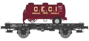 Wagon UFR monoporteur C.E.C.I. SNCF ép. III