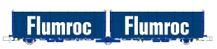 Wagon à parois coulissantes Lailps SNCF Flumroc avec logo bleu (échelle N)