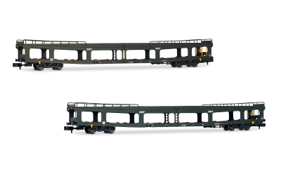 Coffret de 2 wagons porte-automobiles DD DEV 66 SNCF