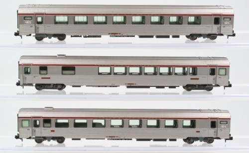 Coffret de 3 voitures TEE Cisalpin Milan - Paris SNCF (échelle N)