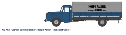 Camion Willeme Bâché “Joseph Vallier – Transport Cours”