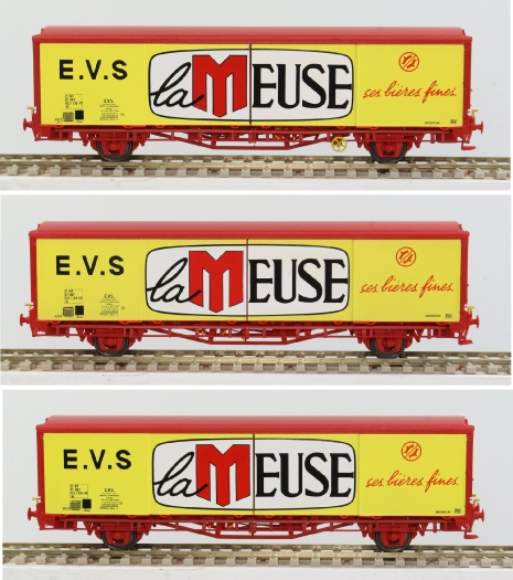 Coffret de 3 wagons EVS LA MEUSE SNCF époque IV