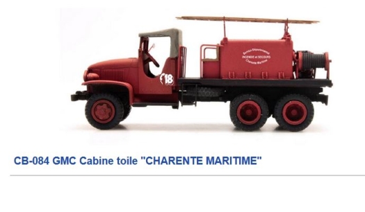GMC pompier réservoir Charente Maritime