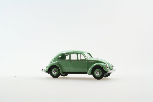 VW Coccinelle lunette arrière éparée verte