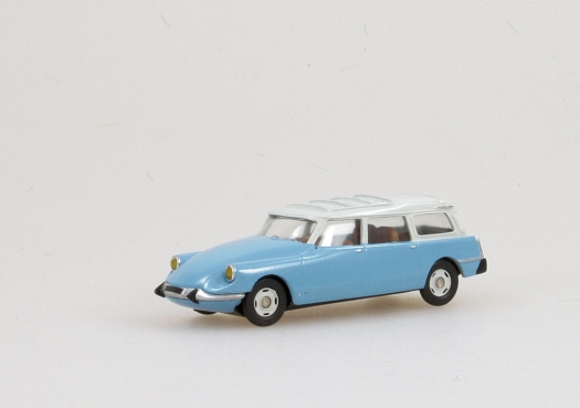 Citroën DS Break 1963 bleu. toit gris