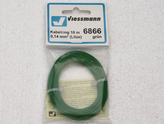 Rouleau fil vert section 0.14mm² 10 mètres