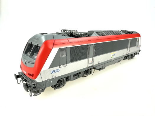 Locomotive électrique BB36005 SNCF livrée rouge/gris Charleroi-Hirson DCC SOUND