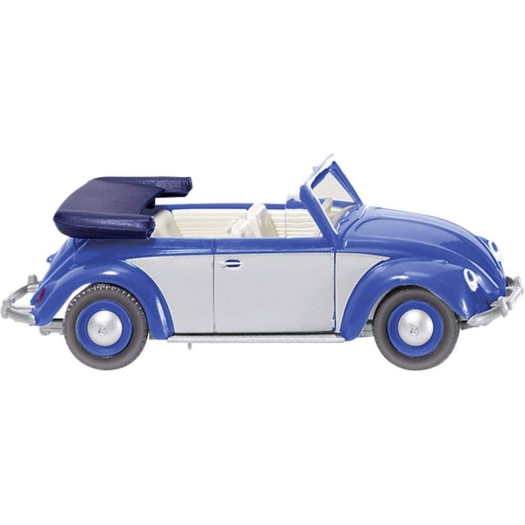 VW Coccinelle cabrio bleu / gris