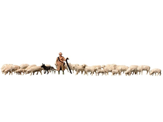 Berger chien et mouton (échelle N)