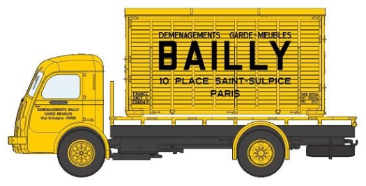 Camion Panhard plateau + cadre Bailly