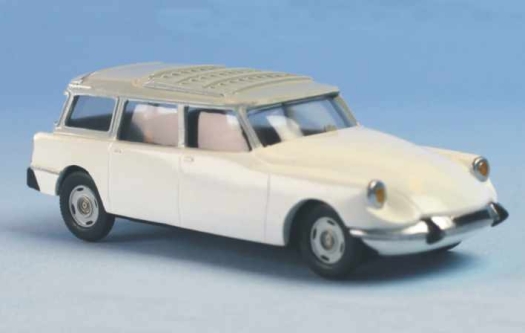 Citroën DS break blanc toit gris clair 1963