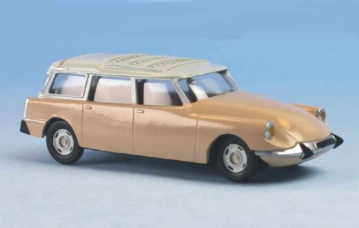 Citroën ID 19 break 1959 brun, toit gris clair