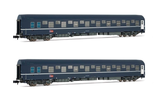 Coffret de 2 wagons-lits T2 SNCF (échelle N)
