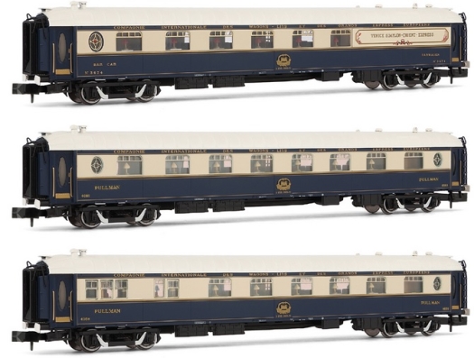 Coffret de 3 voitures pour train «Venice Simplon Orient Express»