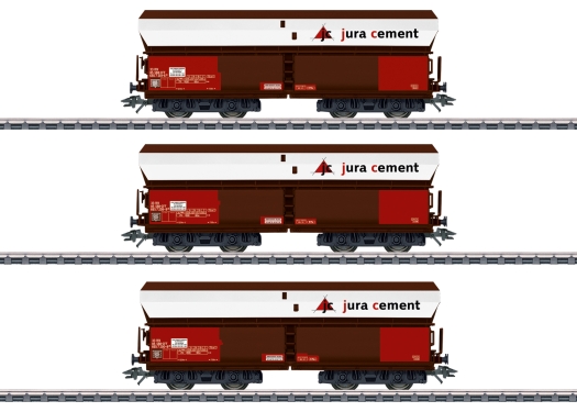 Set 3 wagons trémies Fals Jura Cement ép. V