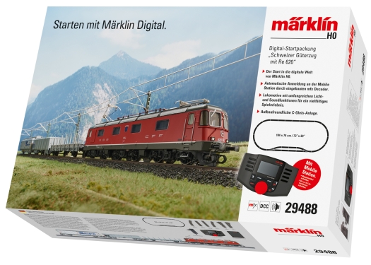 Coffret de départ numérique Train de marchandises suisse avec Re 620