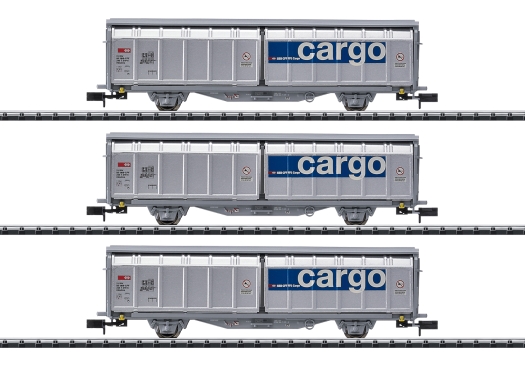Set 3 wagons couverts Hbbillns SBB Cargo ép. VI