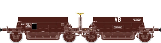 Couplages de wagons à ballast SVwf 964149 «Montchanin» Époque 3b