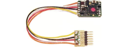 Décodeur DCC FLEISCHMANN N avec rétroaction et connecteur à 6 broches (NEM 651)