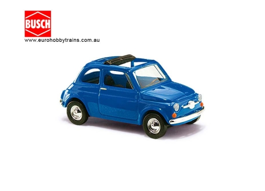 Fiat 500 bleue