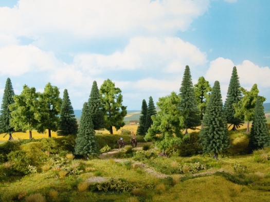 Forêt mixte 6 pièces (14 - 18 cm)
