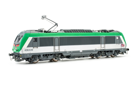 Locomotive électrique SNCF,  BB 436339, livrée verte pour AFA, période V-VI. Décodeur sonore DCC