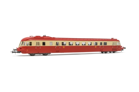 Autorail diesel ABJ 4 SNCF livrée rouge/beige au toit rouge DCC SOUND