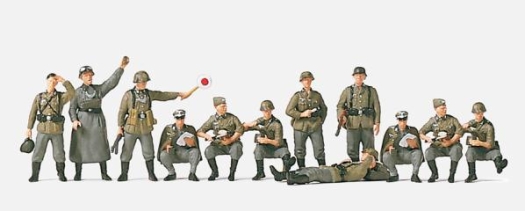 Infanterie allemande en halte (12 figurines à peindre)