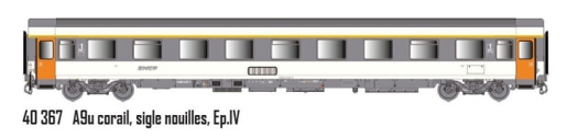 VSE A9u, Corail, logo nouilles, avec airco / IV / SNCF