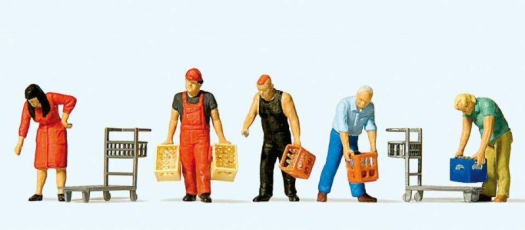 Livreurs de boissons (5 figurines & accessoires)