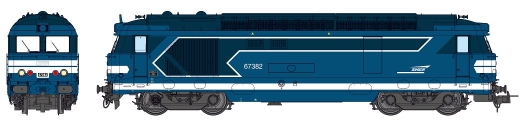 Locomotive BB67382 dépôt de TOURS Moderne logo Casque Ep.V-VI DCC SOUND