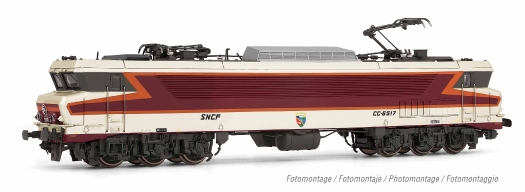 Locomotive électrique CC6517 SNCF livrée béton rouge “Beffara” DCC SOUND