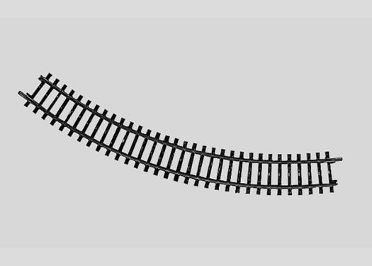 Rail courbe Section : 1/1 = 45°.