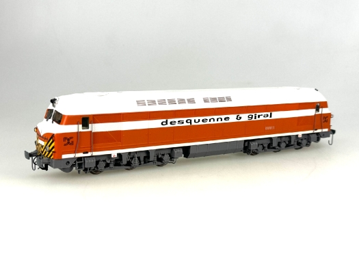 Locomotive diésel CC80001 Desquenne & Giral - Orange/Blanc - Toit Blanc - Analogique