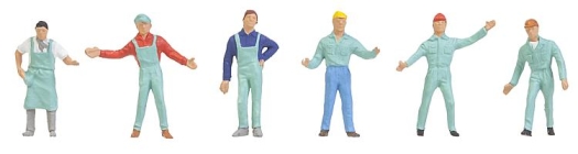 Ouvriers d'entreprise (6 figurines)