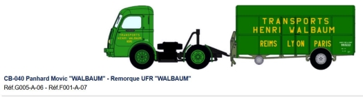 Camion Panhard Movic remorque UFR Walbaum