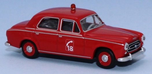 Peugeot 403 8cv sapeurs pompiers 18